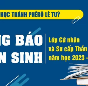 Học Viện Thần Học Thánh Phêrô Lê Tùy: Thông Báo Tuyển Sinh Năm Học 2023 – 2024