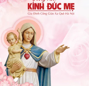 Dâng hoa kính Đức Mẹ