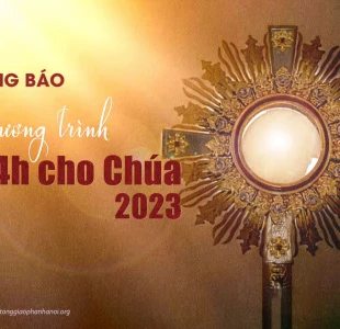 Thông Báo: Chương Trình “24 Giờ Cho Chúa” Năm 2023