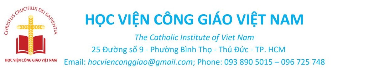 THÔNG BÁO TUYỂN SINH VÀO CHƯƠNG TRÌNH CỬ NHÂN THẦN HỌC (S.T.B.) VÀ CAO HỌC THẦN HỌC (S.T.L.) 2023 - 2024