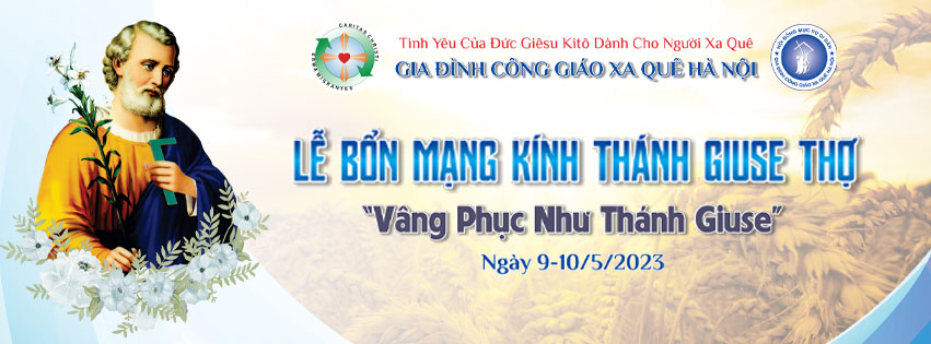 Thư mời mừng lễ Thánh Giuse Thợ