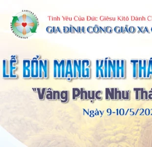 Thư mời mừng lễ Thánh Giuse Thợ