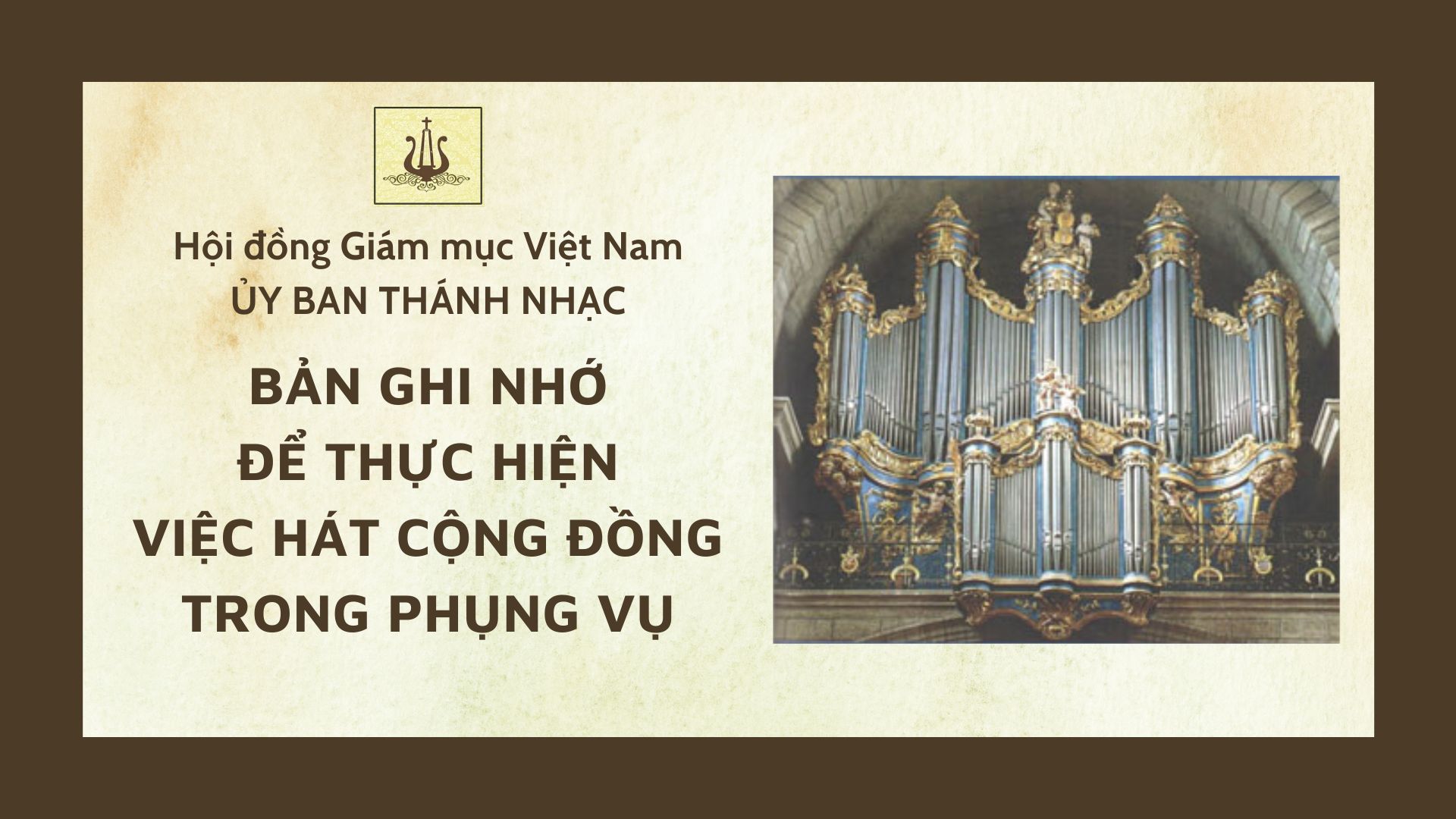 Ủy ban Thánh nhạc: Bản ghi nhớ để thực hiện việc hát cộng đồng trong phụng vụ