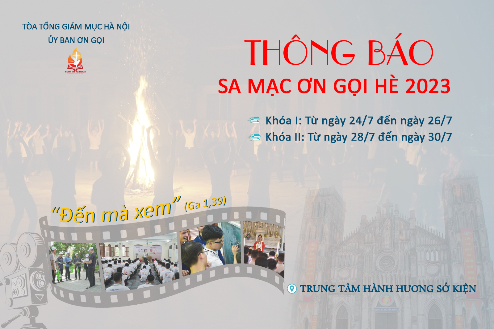 Thông báo: Chương trình sa mạc Ơn gọi hè 2023