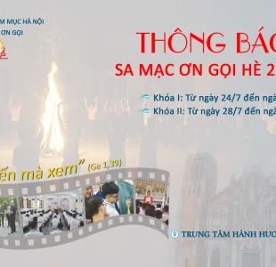 Thông báo: Chương trình sa mạc Ơn gọi hè 2023