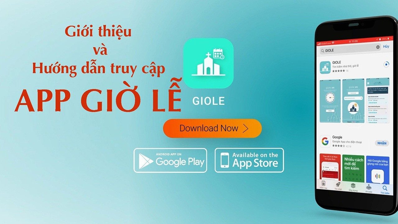 Giới thiệu ứng dụng (app) và trang web "Giờ lễ"