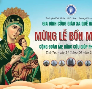 Thông báo: cộng đoàn Đức Mẹ Cứu Giúp Phú Nhai mừng lễ bổn mạng