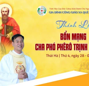 Thông báo: Mừng lễ bổn mạng cha phó Phê-rô