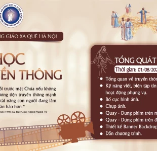 Thông báo: Mở khóa học truyền thông Công Giáo