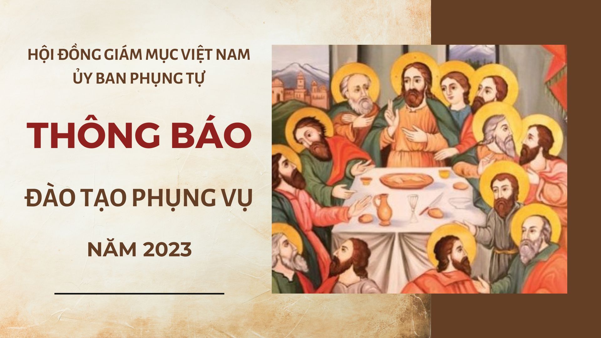 Ủy ban Phụng tự thông báo đào tạo phụng vụ năm 2023