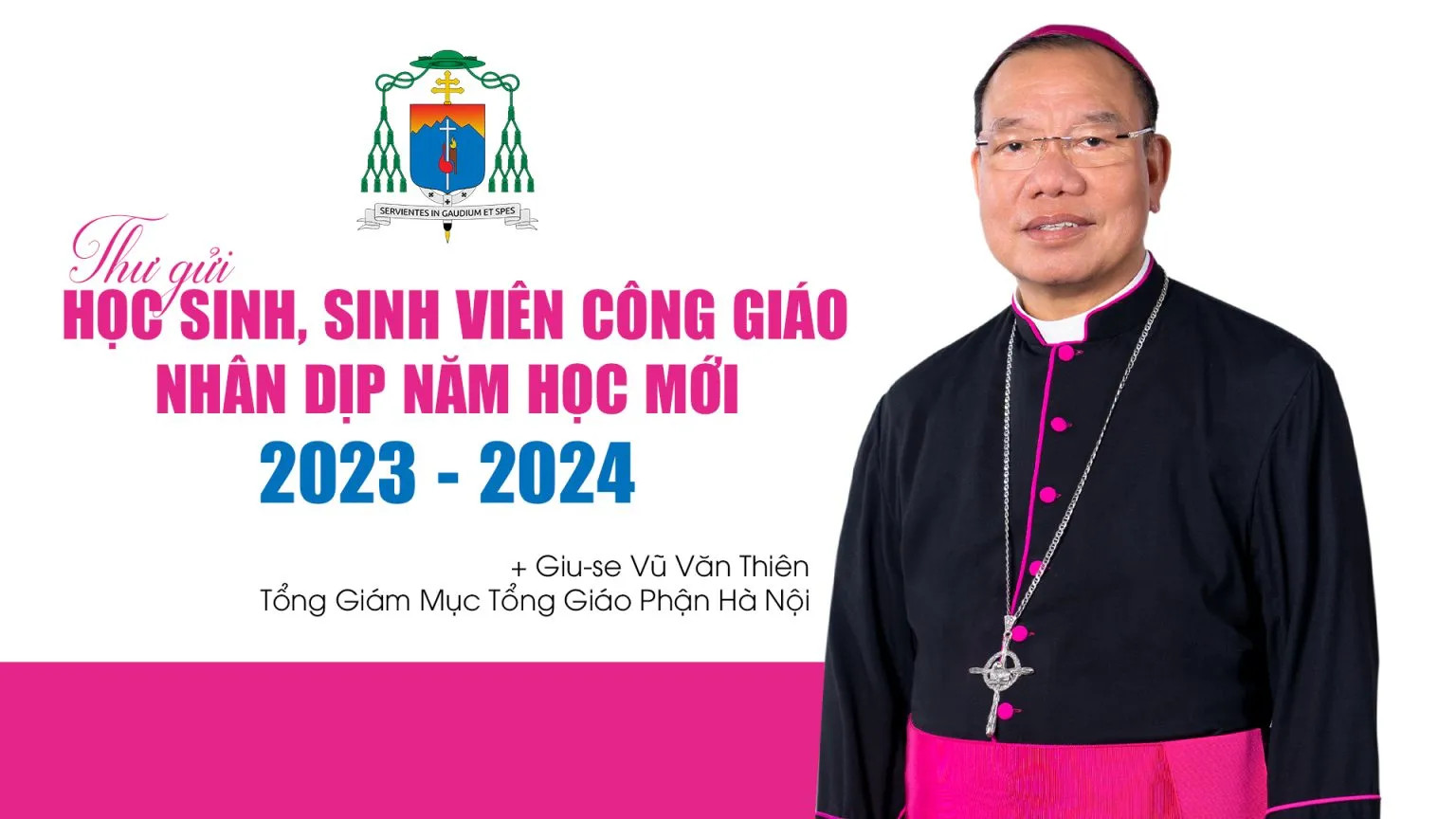 Thư gửi HS-SV Công giáo nhân dịp năm học mới 2023 – 2024