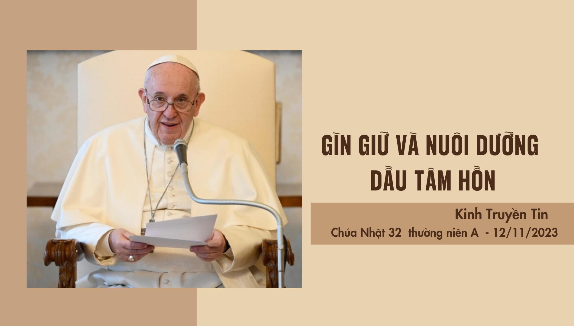 Gìn giữ và nuôi dưỡng dầu tâm hồn