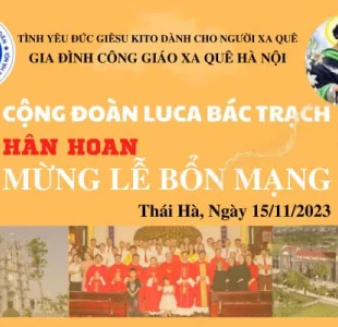 Thư mời: Mừng lễ bổn mạng Cộng đoàn Luca Bác Trạch