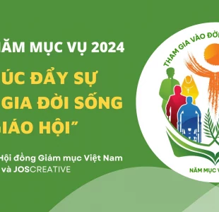 Logo năm mục vụ 2024: “Thúc đẩy sự tham gia đời sống Giáo hội”