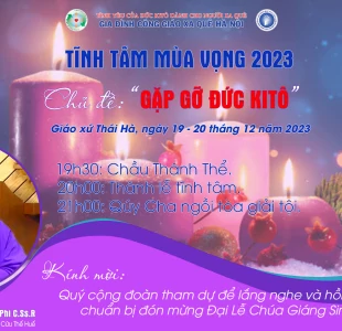 Thông báo: tĩnh tâm mùa vọng 2023