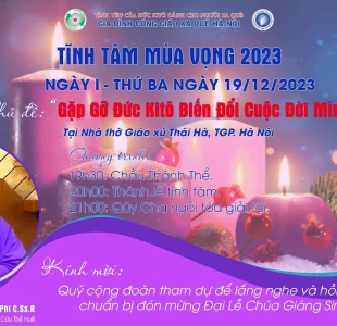 Tĩnh tâm mùa Vọng ngày I - Thứ Ba 19/12/2023