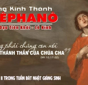 Xin nhận lấy hồn con (26.12.2023 – Thứ Ba - Thánh Stêphanô tử đạo tiên khởi)